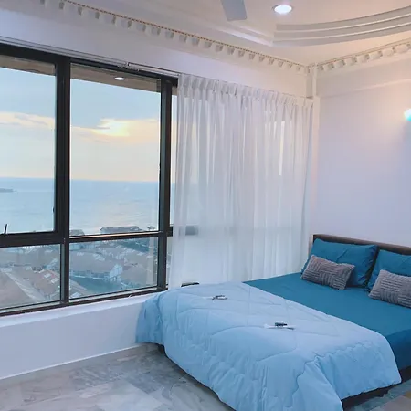 Glory Beach Duplex Ocean View - 8Pax 3Br & Free Disney Hotstar Port Dickson Exterior photo