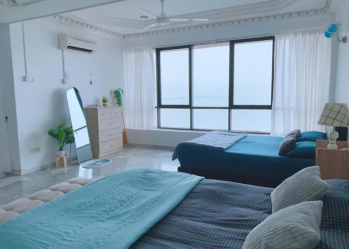 Glory Beach Duplex Ocean View - 8Pax 3Br & Free Disney Hotstar